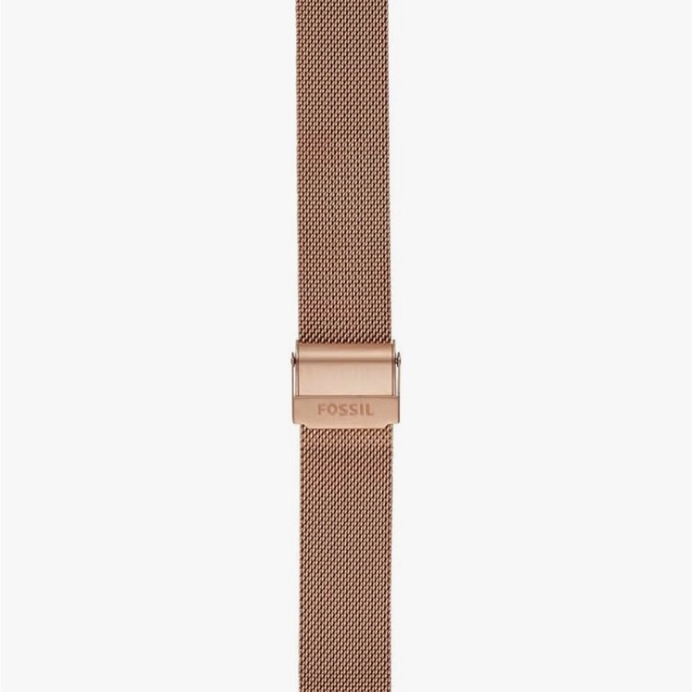Fossil Rose Gold Mesh Strap